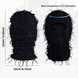 2024 New Distressed Balaclava Knitted Full Face Ski Mask: Winter Windproof Neck Warmer for Men and Women - Stay Cozy and Protected!