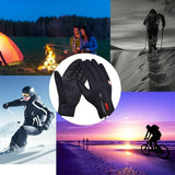 1pair Men's Winter Warm Windproof Waterproof Warm Touch Screen Usable Gloves,Spandex Material Gloves (Choose Size According To Hand Circumference)